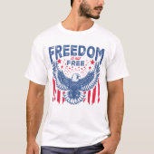 American Eagle Freedom 4 juli Unisex Shirt (Voorkant)