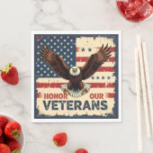 American Eagle Honor Our Veterans Napkins Servet (Insitu)