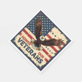 American Eagle Honor Our Veterans Napkins Servet (Hoek)
