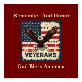 American Eagle Honor Our Veterans Poster