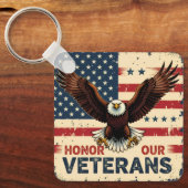 American Eagle Honor Our Veterans Sleutelhanger (Voorkant)