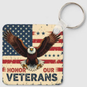 American Eagle Honor Our Veterans Sleutelhanger (Achterkant)