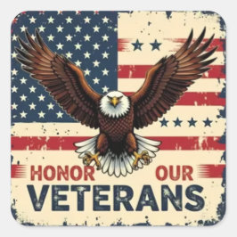 American Eagle Honor Our Veterans Stickers
