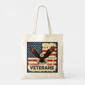 American Eagle Honor Our Veterans    Tote Bag (Achterkant)