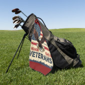  American Eagle Honor Our Vetrans Bath Towel Golfhanddoek (Groen)