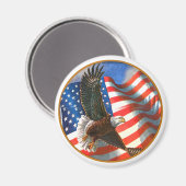 American Eagle in vlucht Magneet (Voorkant / Achterkant)