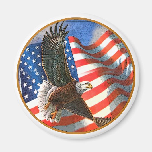 American Eagle in vlucht Magneet (Voorkant)