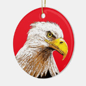 American Eagle Keramisch Ornament (Links)
