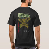 American Eagle Liberty Freedom Patriot Justice for T-shirt (Achterkant)