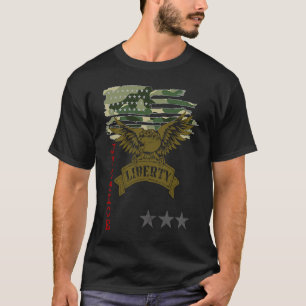 American Eagle Liberty Freedom Patriot Justice for T-shirt