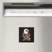 American Eagle met voetbalbal speler _1 Magneet (Insitu (Vaatwasser))