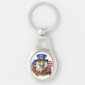 American Eagle Metal Sleutelhanger - een symbool v (Voorkant)