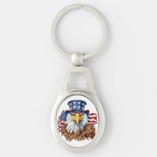 American Eagle Metal Sleutelhanger - een symbool v (Voorkant)