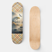 American Eagle Nature Plaid Persoonlijk Skateboard (Voorkant)