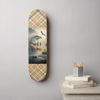 American Eagle Nature Plaid Persoonlijk Skateboard