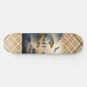 American Eagle Nature Plaid Persoonlijk Skateboard (Horizontaal)