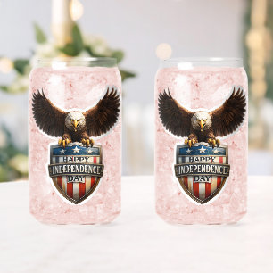 American Eagle Onafhankelijkheidsdag de Blikvorm Glas