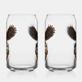 American Eagle Onafhankelijkheidsdag de Blikvorm Glas (Links)