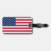 American Eagle op de Amerikaanse vlag Bagagelabel (Achterkant horizontaal)