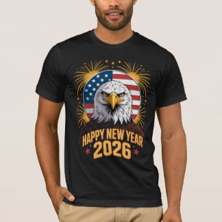 American Eagle Patriotic 2026 New Year T-shirt