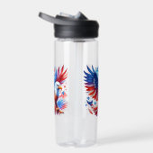 American Eagle Patriotic Design rood wit blauw Waterfles (Rechts)