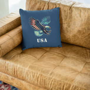 American Eagle Patriotic USA Kussen