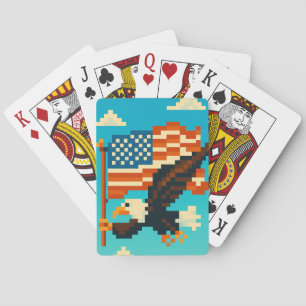 American Eagle Pixel Art speelkaarten