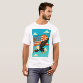 American Eagle Pixel Art T-shirt (Voorkant volledig)