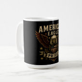 American Eagle Pride – Bold USA Freedom Koffiemok (Voorkant links)