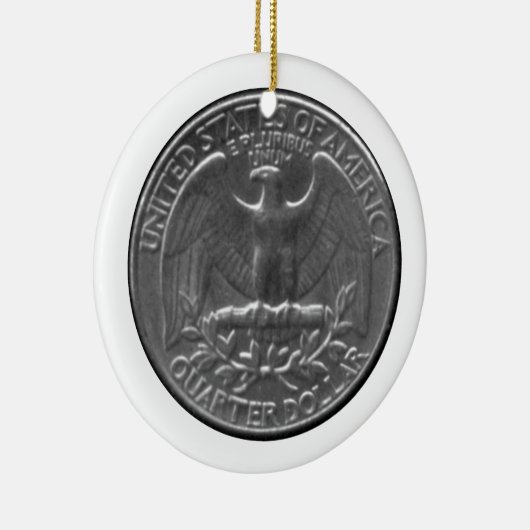 American Eagle Quarter Keramisch Ornament (Rechts)