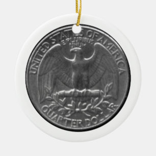 American Eagle Quarter Keramisch Ornament