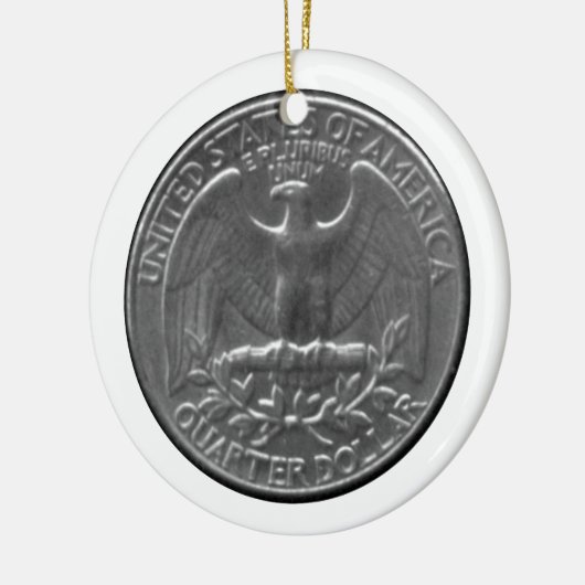 American Eagle Quarter Keramisch Ornament (Links)
