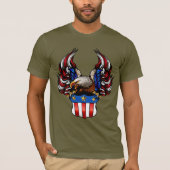American Eagle, Red White & Blue, Patriot, T-shirt (Voorkant)