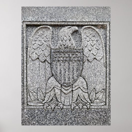 American Eagle Stone Poster (Voorkant)
