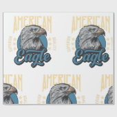 American Eagle Superior Kwaliteit  Patriottisch Cadeaupapier (Vlak)