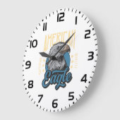 American Eagle Superior Kwaliteit  Patriottisch Grote Klok (Hoek)