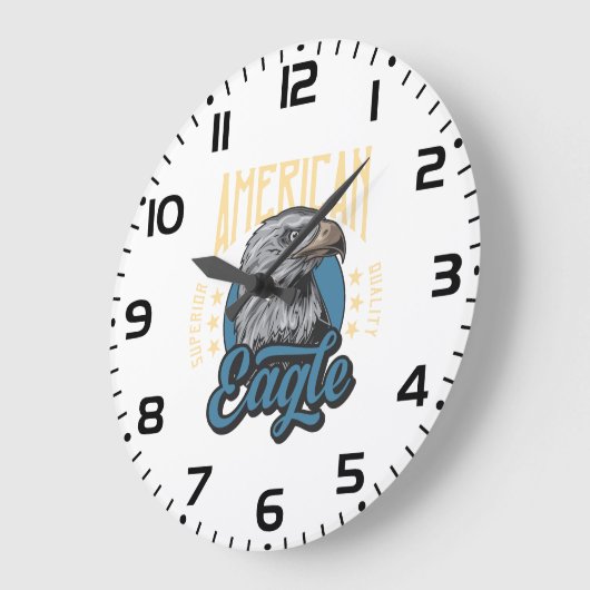 American Eagle Superior Kwaliteit  Patriottisch Grote Klok (Hoek)