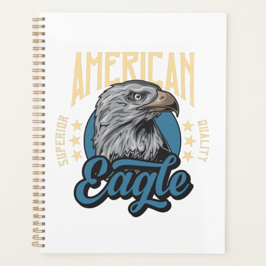 American Eagle Superior Kwaliteit  Patriottisch Planner (Voorkant)