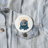 American Eagle Superior Kwaliteit  Patriottisch Ronde Button 7,6 Cm