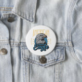 American Eagle Superior Kwaliteit  Patriottisch Ronde Button 7,6 Cm (In situ)