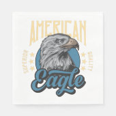 American Eagle Superior Kwaliteit  Patriottisch Servet (Voorkant)