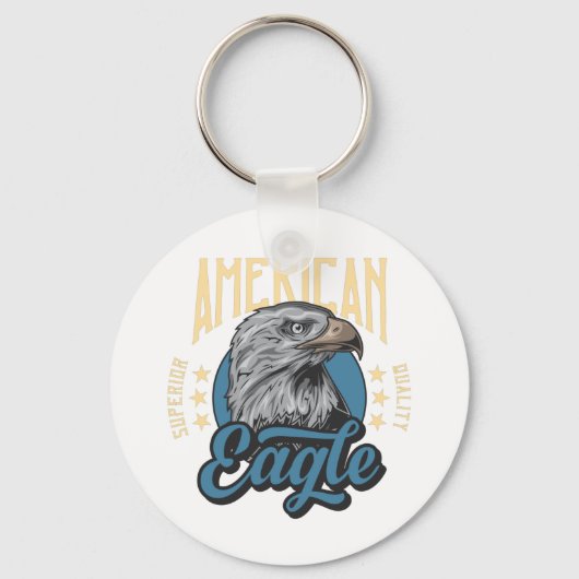 American Eagle Superior Kwaliteit  Patriottisch Sleutelhanger (Achterkant)