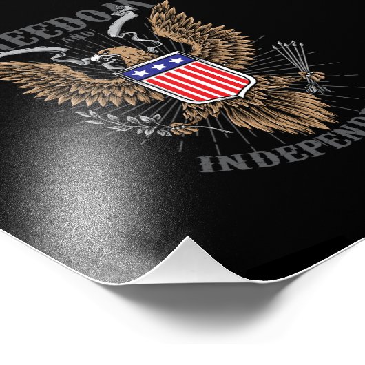 American Eagle tekening Foto Afdruk (Hoek)