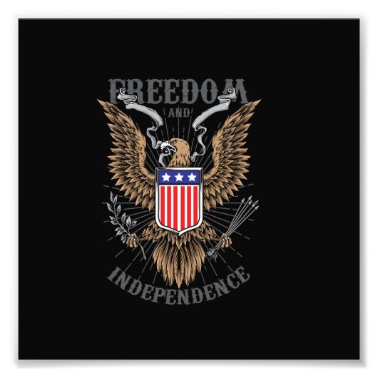 American Eagle tekening Foto Afdruk (Voorkant)