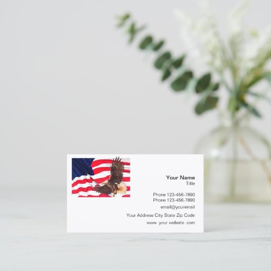 American Eagle Thema Visitekaartje (Staand voorkant)