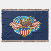 American Eagle Throw Blanket Deken (Voorkant)