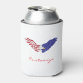 American Eagle Thunder_Cove Patriotic op 4 juli Blikjeskoeler (Blikje Voorkant)