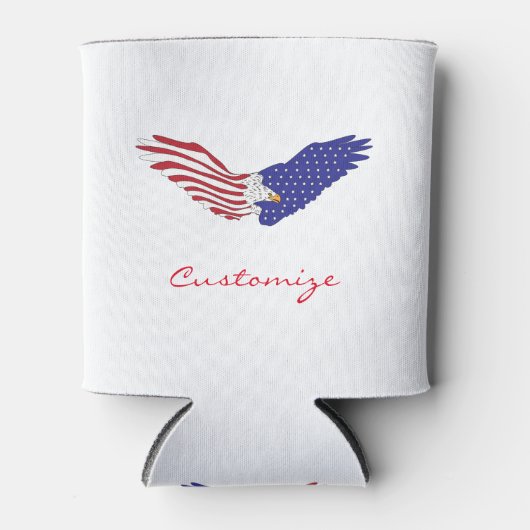 American Eagle Thunder_Cove Patriotic op 4 juli Blikjeskoeler (Voorkant)
