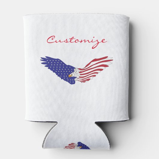 American Eagle Thunder_Cove Patriotic op 4 juli Blikjeskoeler (Achterkant)