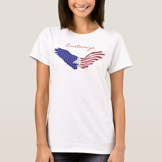 American Eagle Thunder_Cove Patriotic op 4 juli T-shirt (Voorkant)